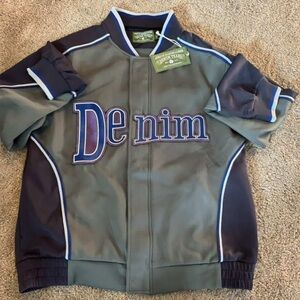 Denim Tears Varsity Crewneck Olive XL Chenille Logo